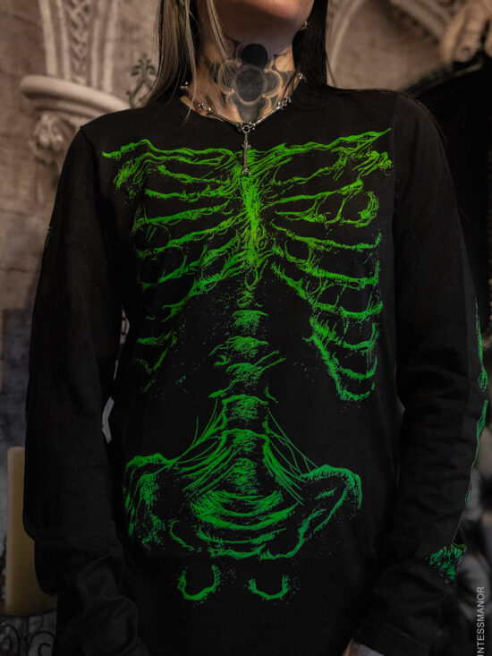 Zombie Rot Skeleton T-shirt [Monster Green]