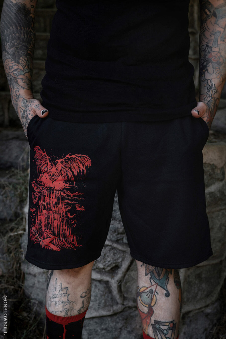 Vampire Castle Sweat Shorts [Unisex]