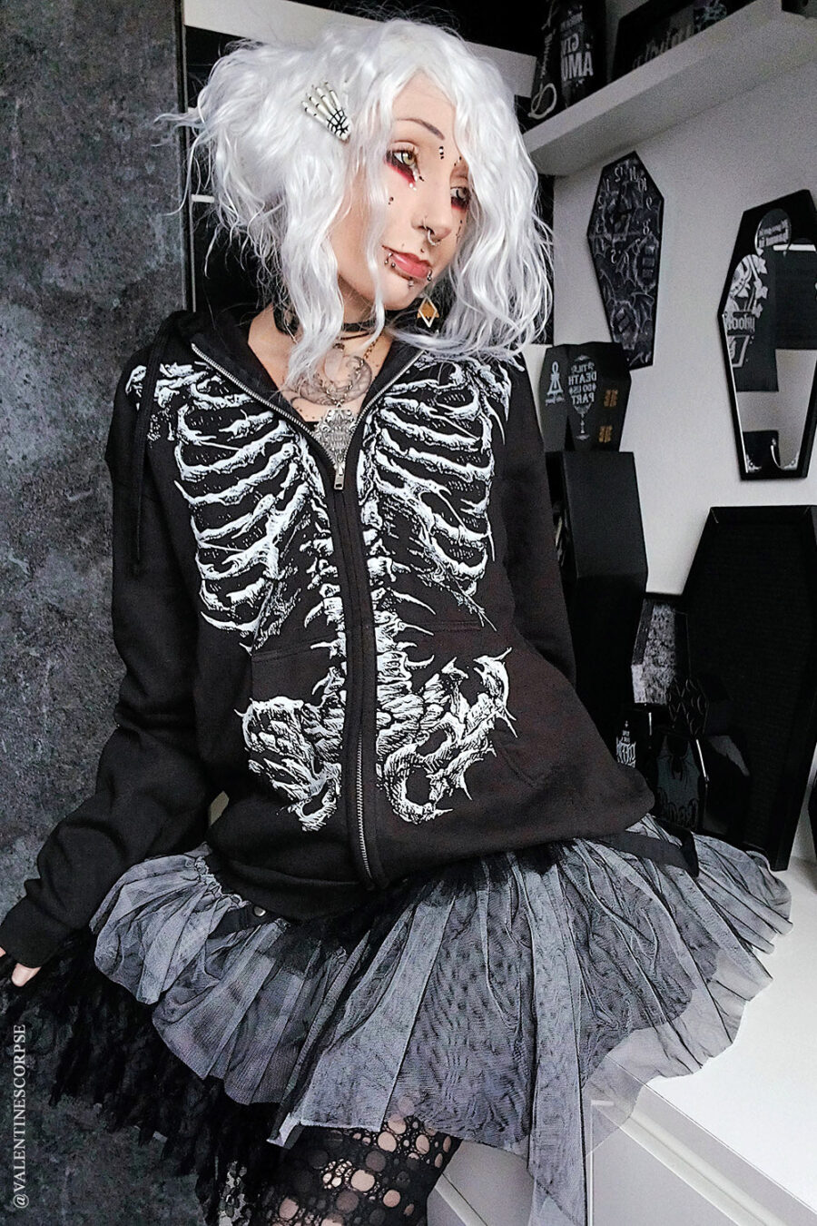 Dead Inside Skeleton Hoodie