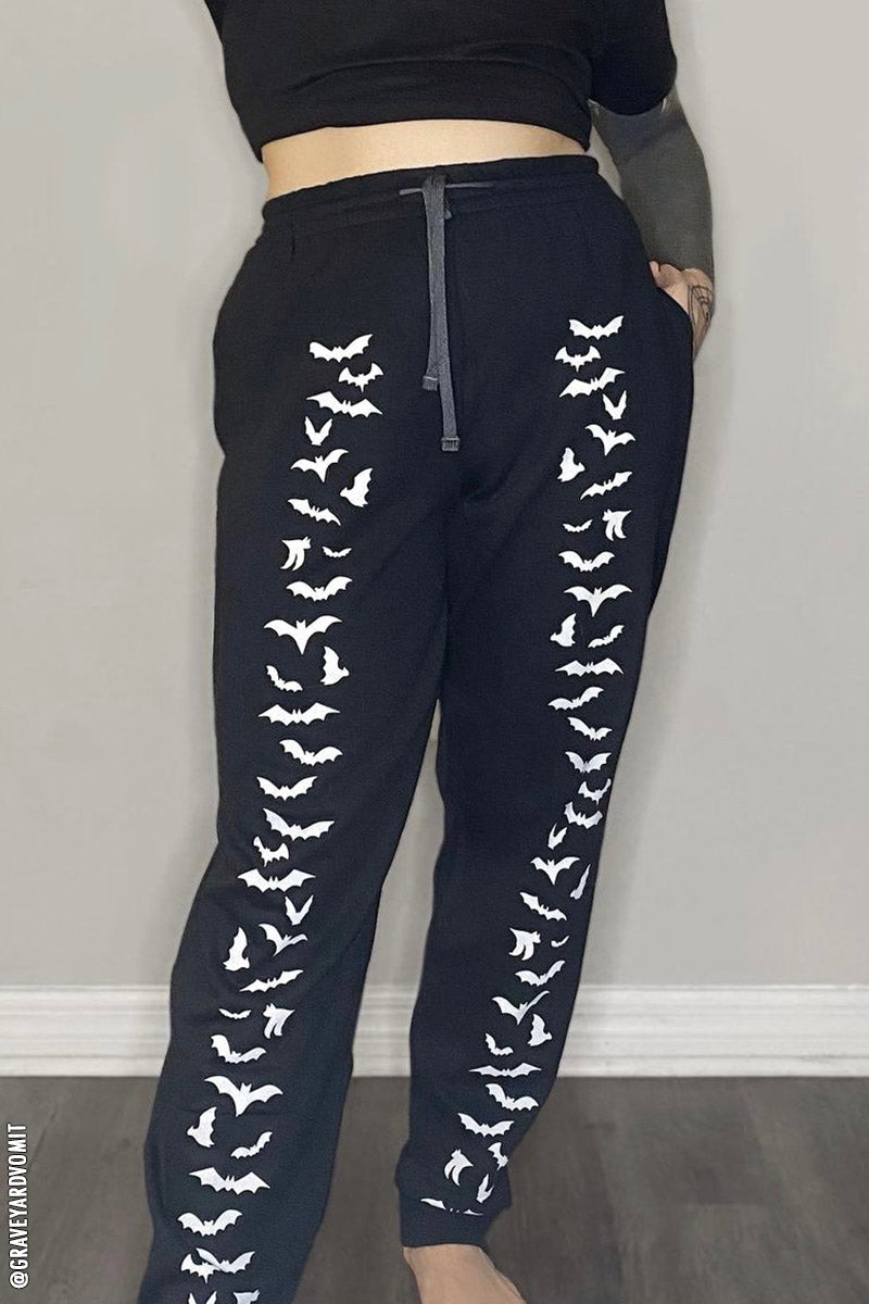 Vampire Bat Joggers [WHITE BATS]