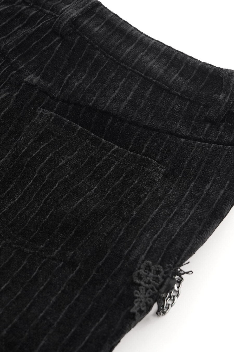 Cadaverous Black Velvet Vampire Pants