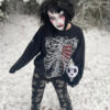 Bleeding Heart Skeleton Sweatshirt