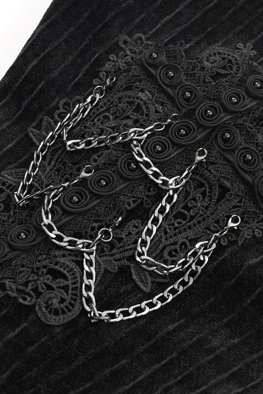 Cadaverous Black Velvet Vampire Pants