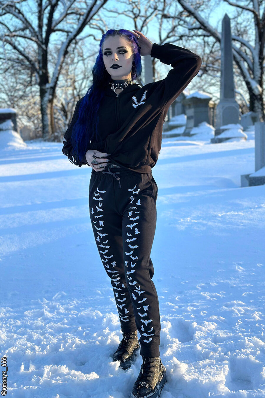 Vampire Bat Joggers [WHITE BATS]
