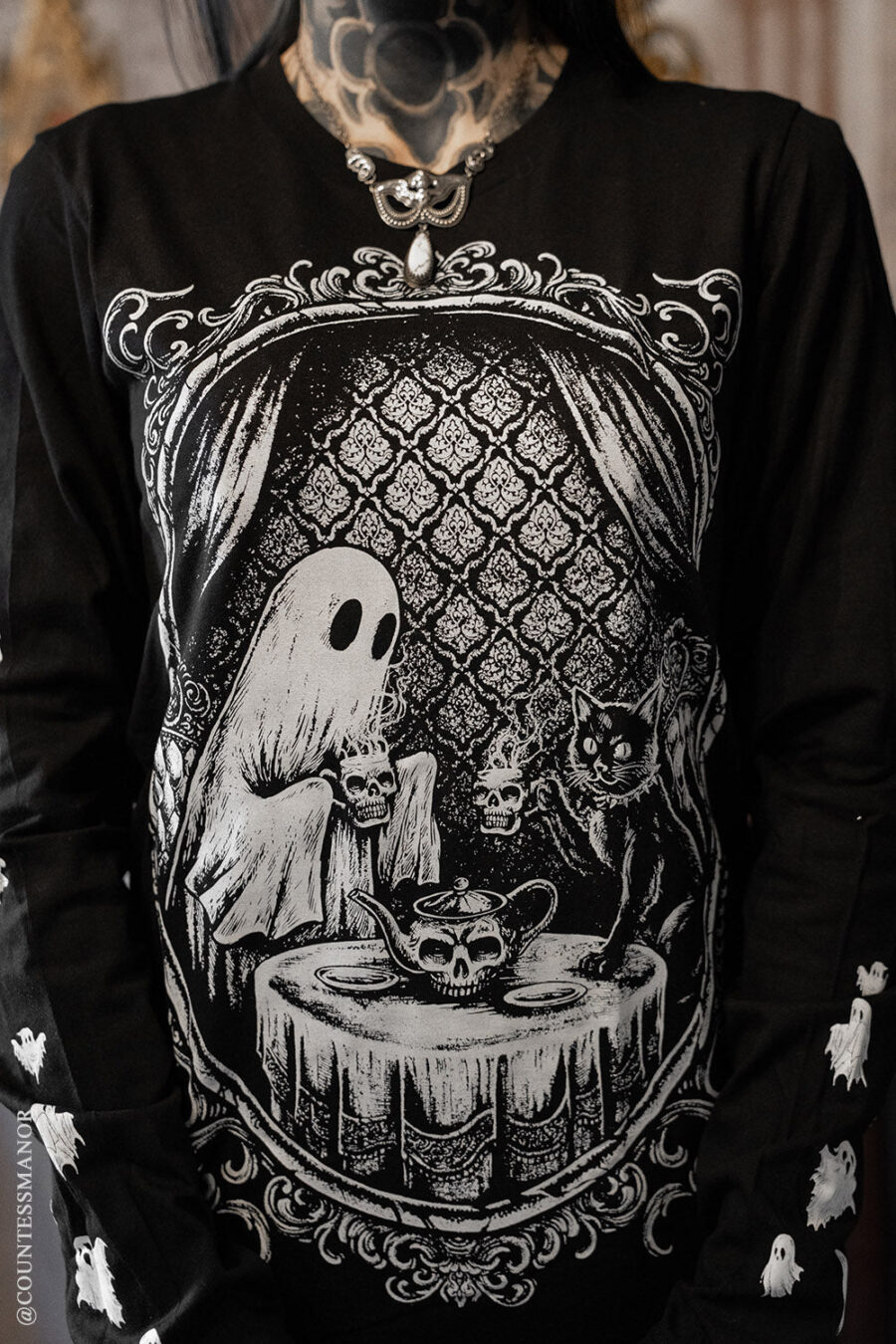 Ghostly Tea Time T-shirt