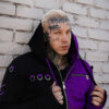 Split Mage Hoodie [Black/Purple]