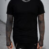 Graveyard Goth Fishnet Sleeve Shirt