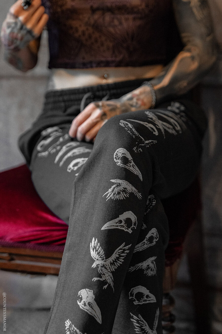 Poe's Raven Joggers [GRAY ASHES]