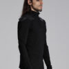 Black Armor Moto Turtleneck Top