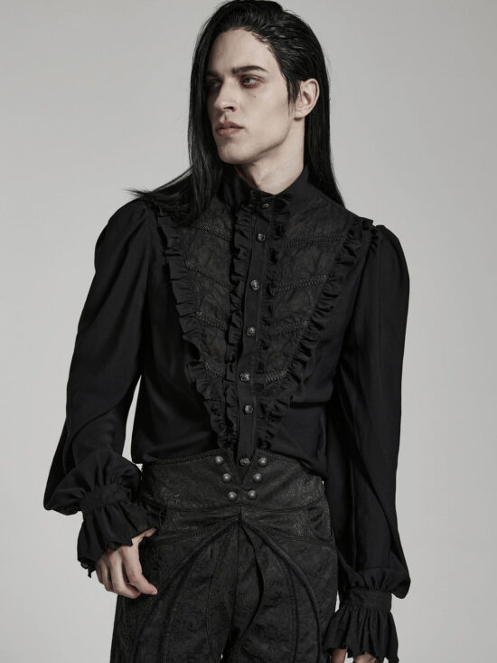 Coffinry Tattered Button-Up Shirt