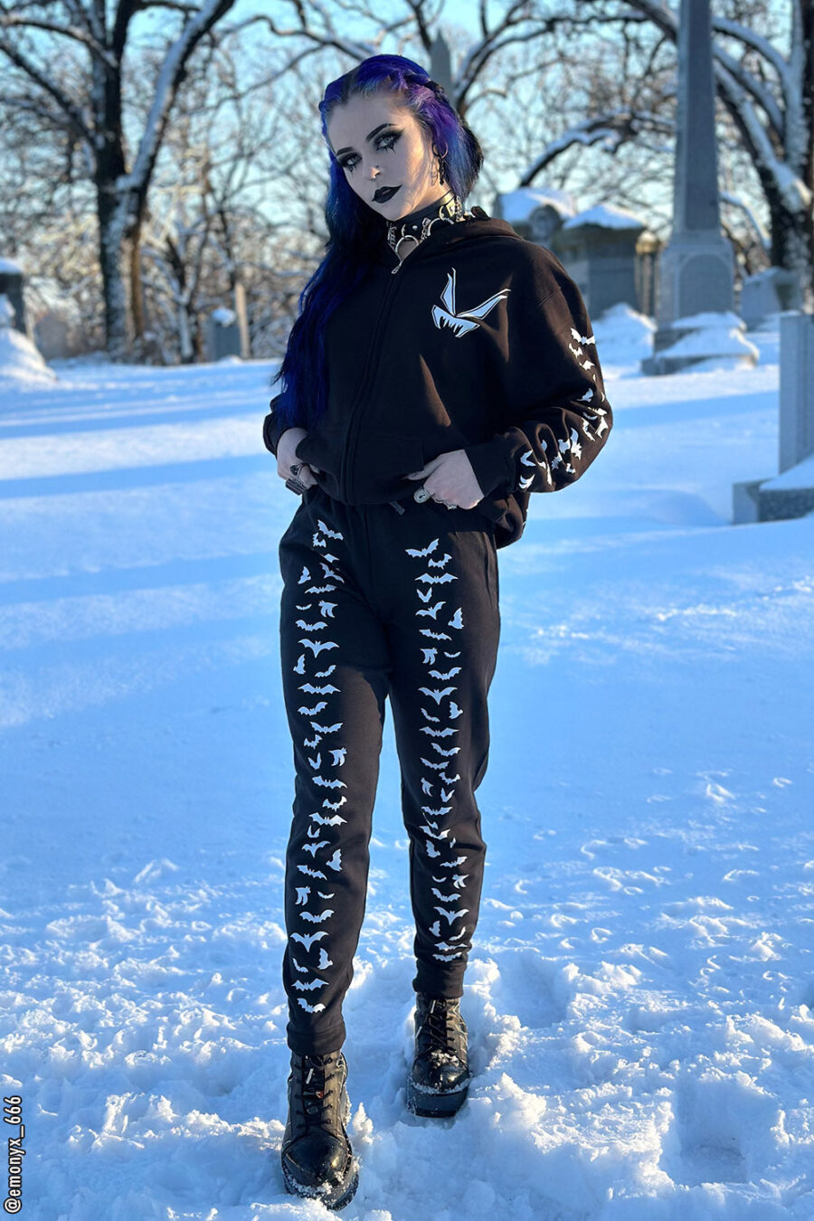 Vampire Bat Joggers [WHITE BATS]