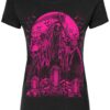 Graveyard Grim Reaper T-shirt [PINK]