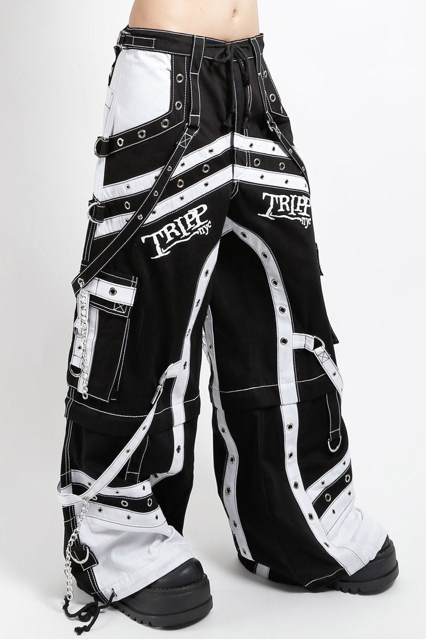 Tripp NYC Off Track Pants [BLACK/WHITE]