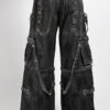 Tripp NYC Denim Strap Pants [Black Ink Wash]