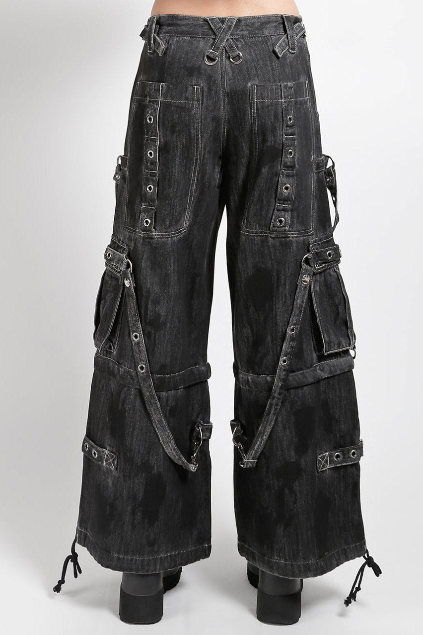 Tripp NYC Denim Strap Pants [Black Ink Wash]