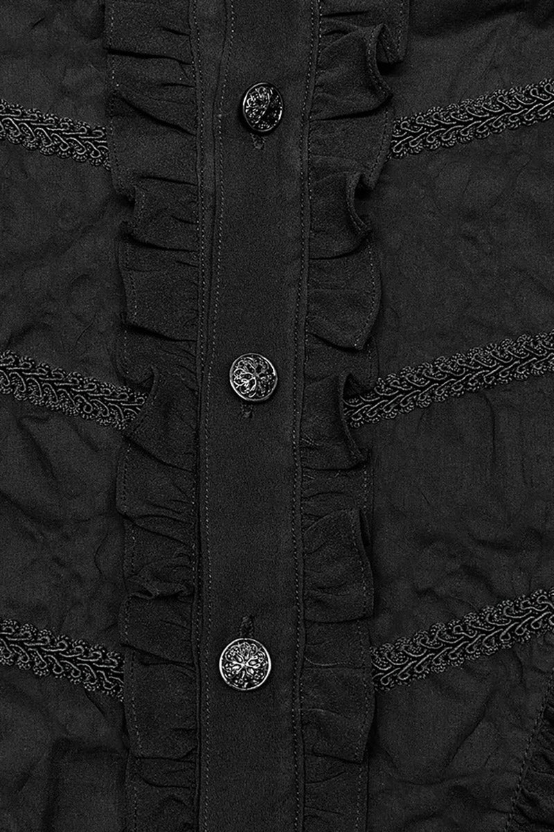 Coffinry Tattered Button-Up Shirt