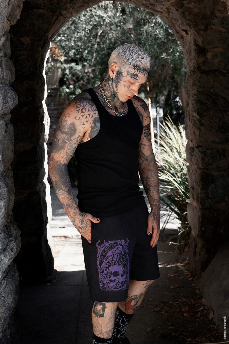 Death Raven Sweat Shorts [Unisex]