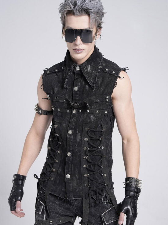 Mutiny Distressed Sleeveless Vest