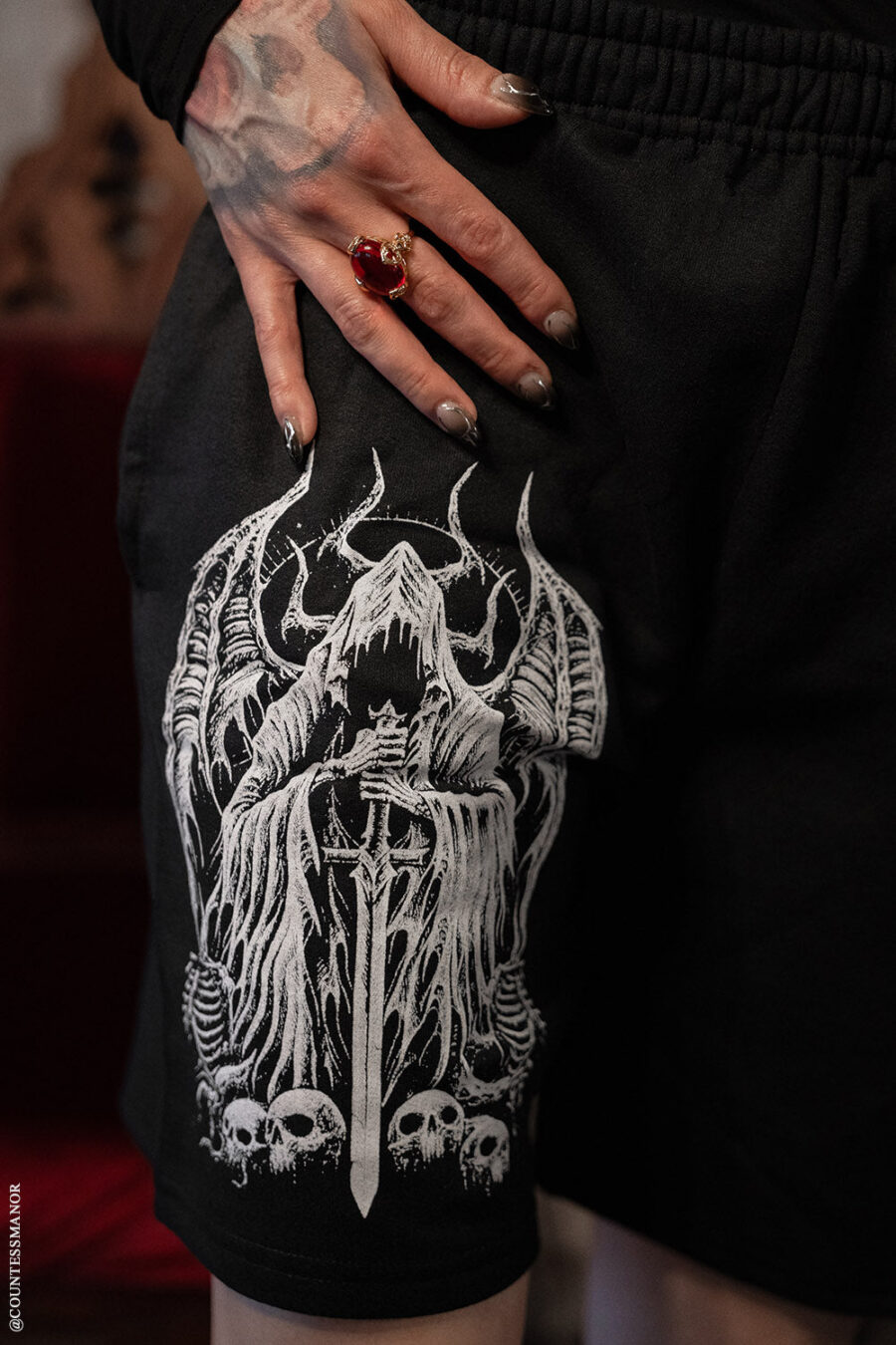 Angel of Death Sweat Shorts [Unisex]