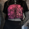 Graveyard Grim Reaper T-shirt [PINK]