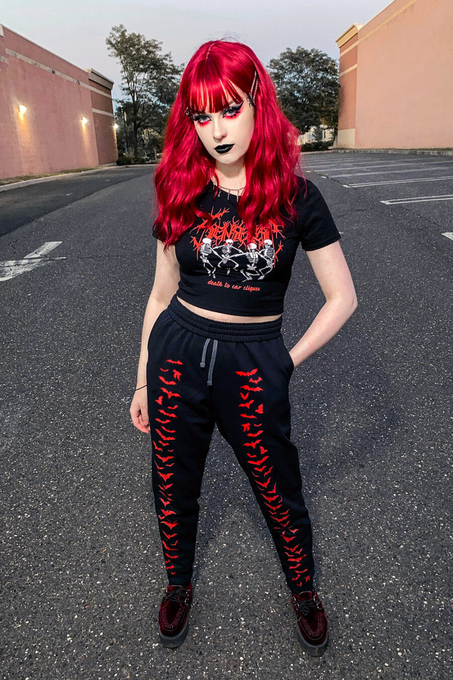 Vampire Bat Joggers [RED BATS]