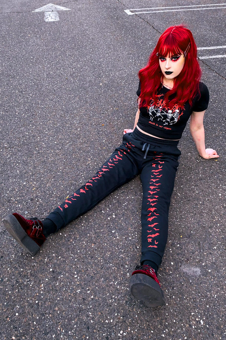 Vampire Bat Joggers [RED BATS]