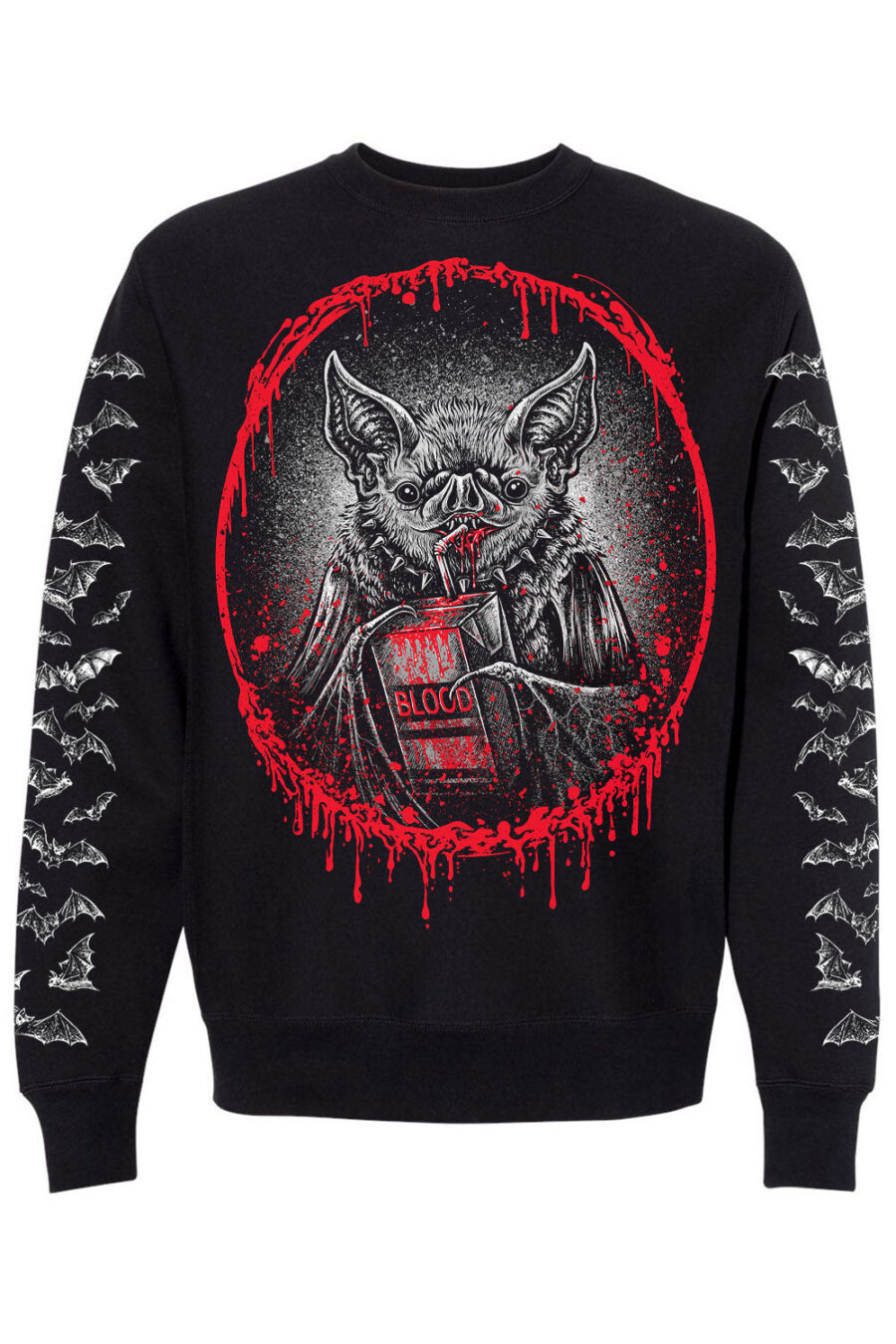 Bat Blood Snack Time Sweatshirt
