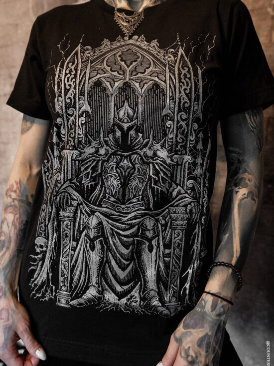 Medieval Knight T-shirt [Metallic Silver]