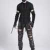 Paranormal Lace-Up Long Sleeve Top
