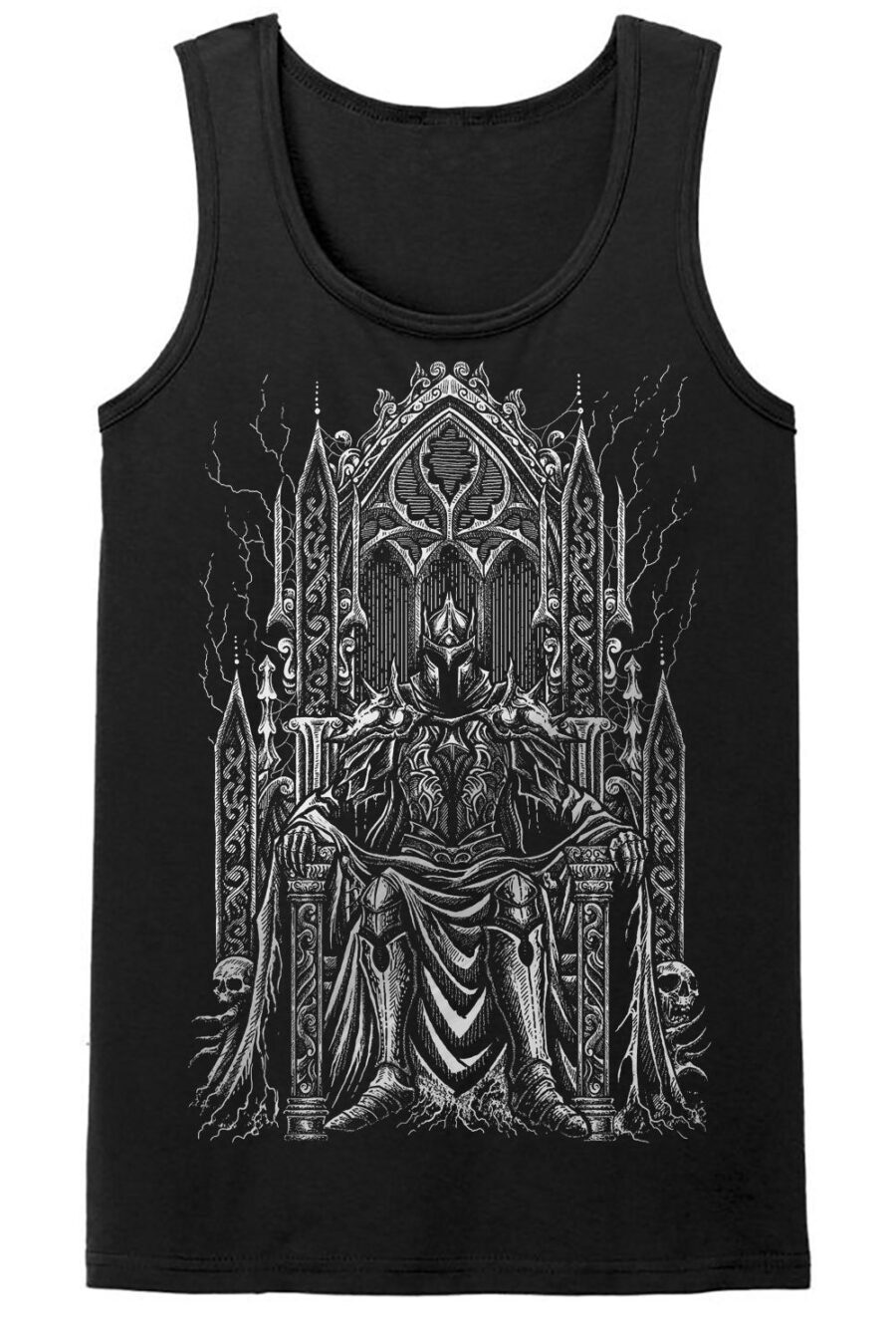 Medieval Knight T-shirt [Metallic Silver]