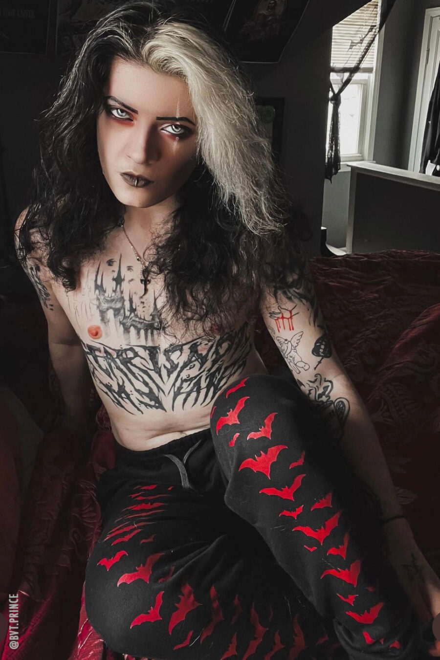Vampire Bat Joggers [RED BATS]