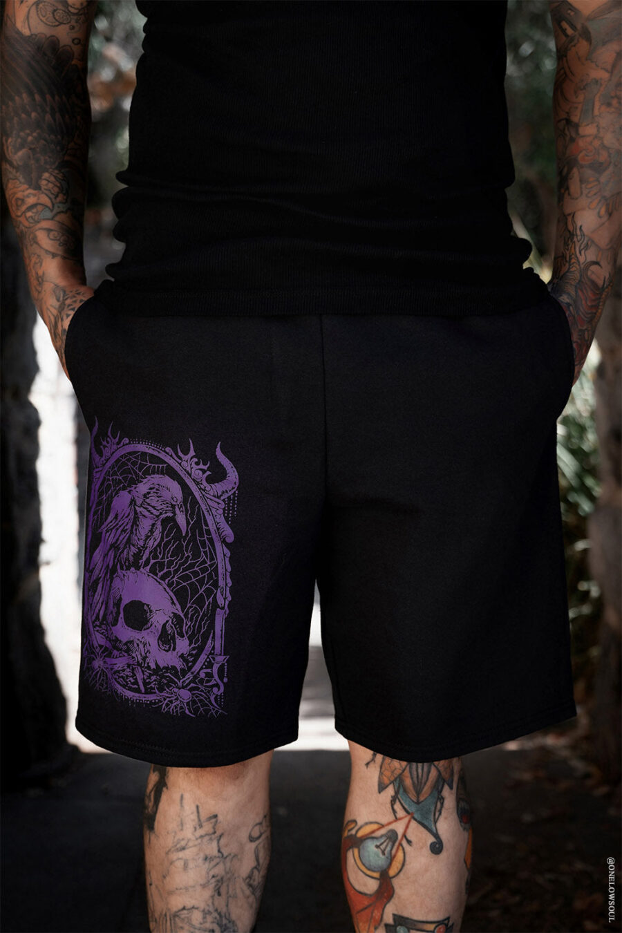Death Raven Sweat Shorts [Unisex]