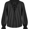 Bone Dagger Lace-Up Shirt