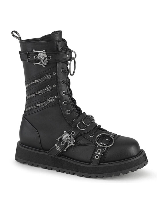 Skull & Crossbone Combat Boots [VALOR-240]