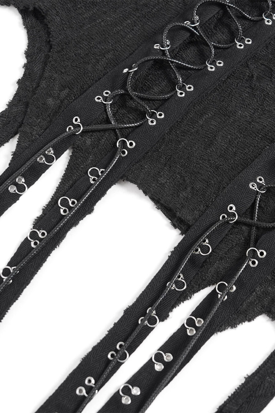 Paranormal Lace-Up Long Sleeve Top