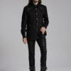 Studded Long Sleeve Skull Button Up Shirt