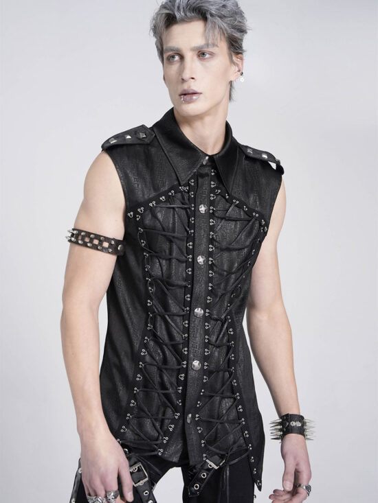 Serpentine Lace-Up Tank Top