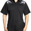 Nighttime Cemetery Western Shirt