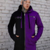Split Mage Hoodie [Black/Purple]