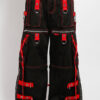Tripp NYC X-Strap Zip Off Pants [BLACK/RED]