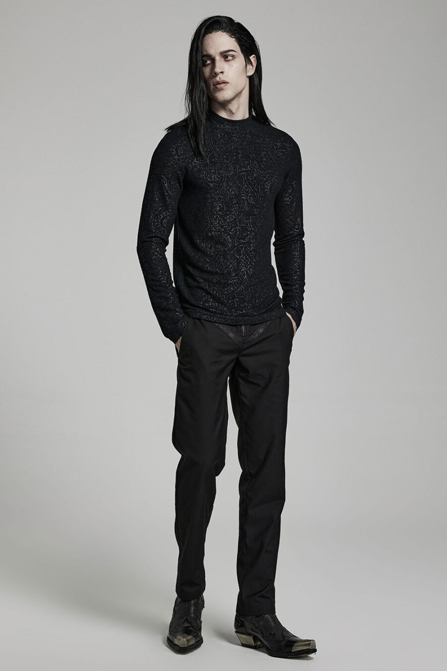 Vampire Goth Long Sleeve Top