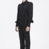 Lestat Button Down Damask Top
