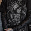Monster Love: Frankenstein & Bride T-shirt [Graveyard Gray]