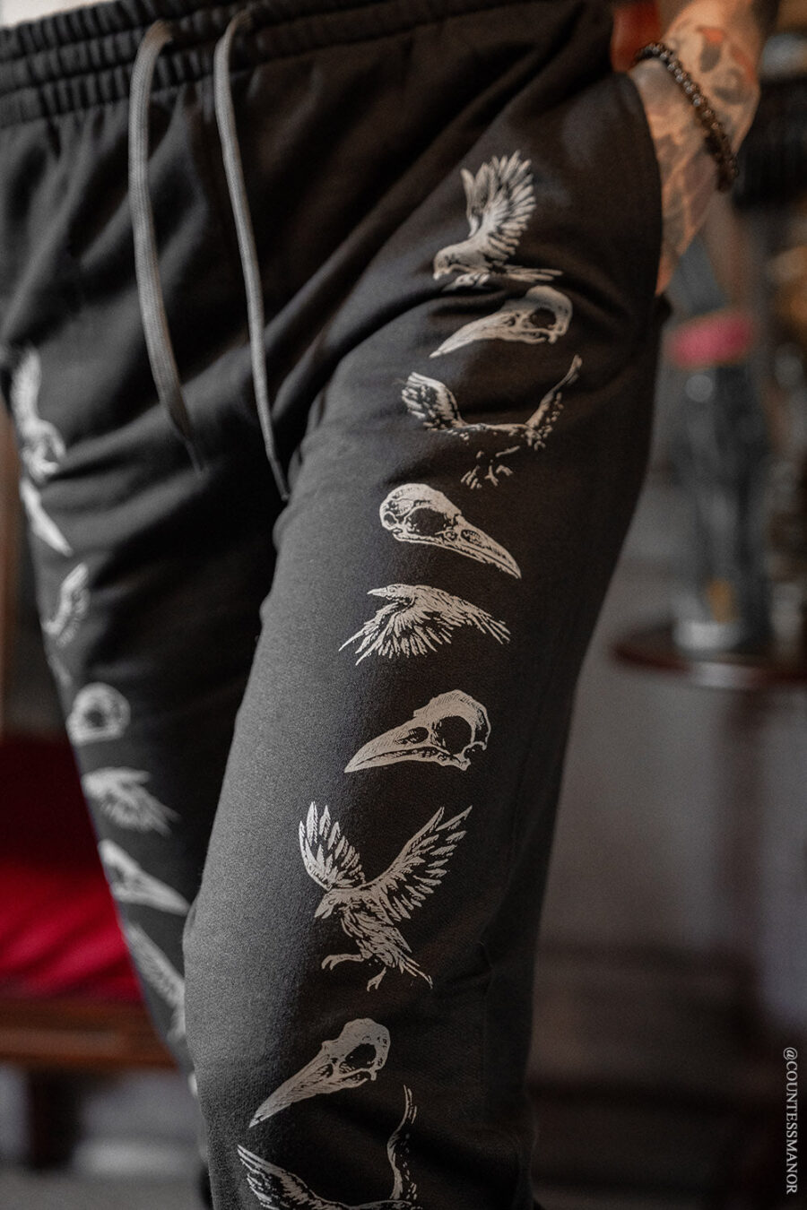 Poe's Raven Joggers [GRAY ASHES]