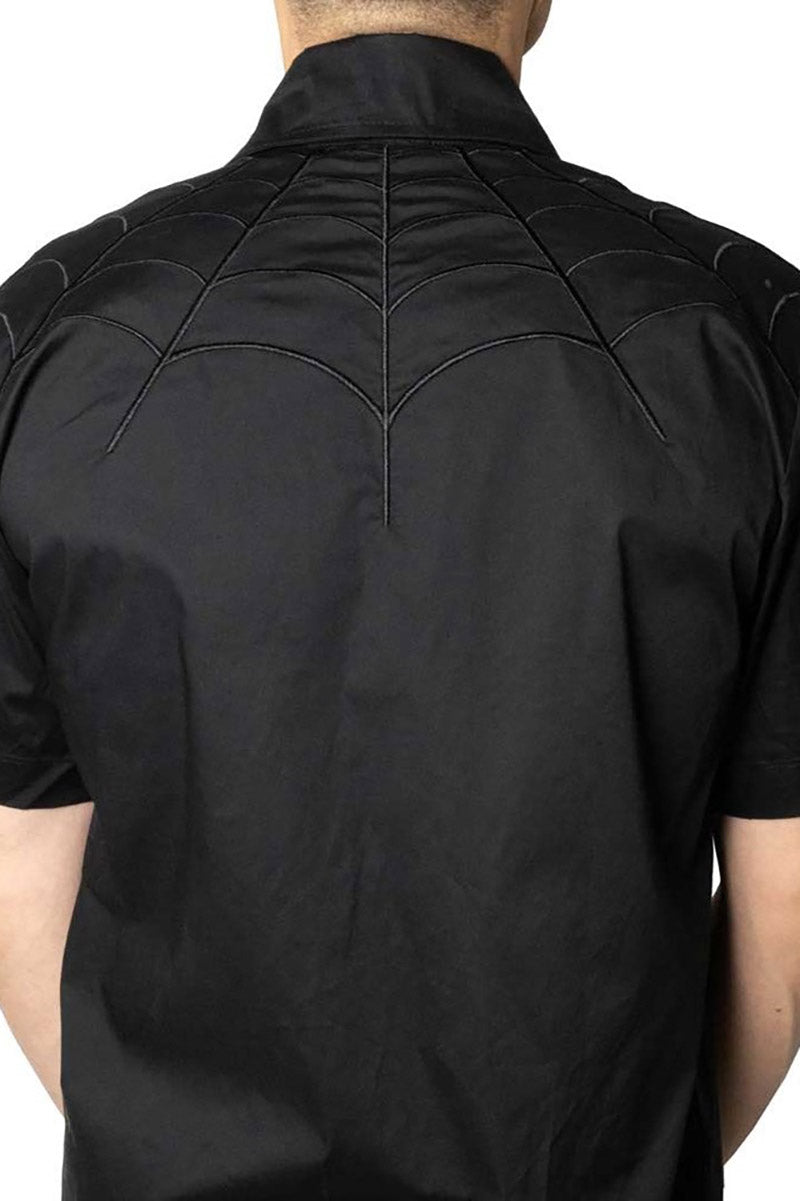 Spiderweb Black Western Shirt