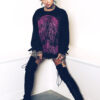 Graveyard Grim Reaper Sweatshirt [PINK]
