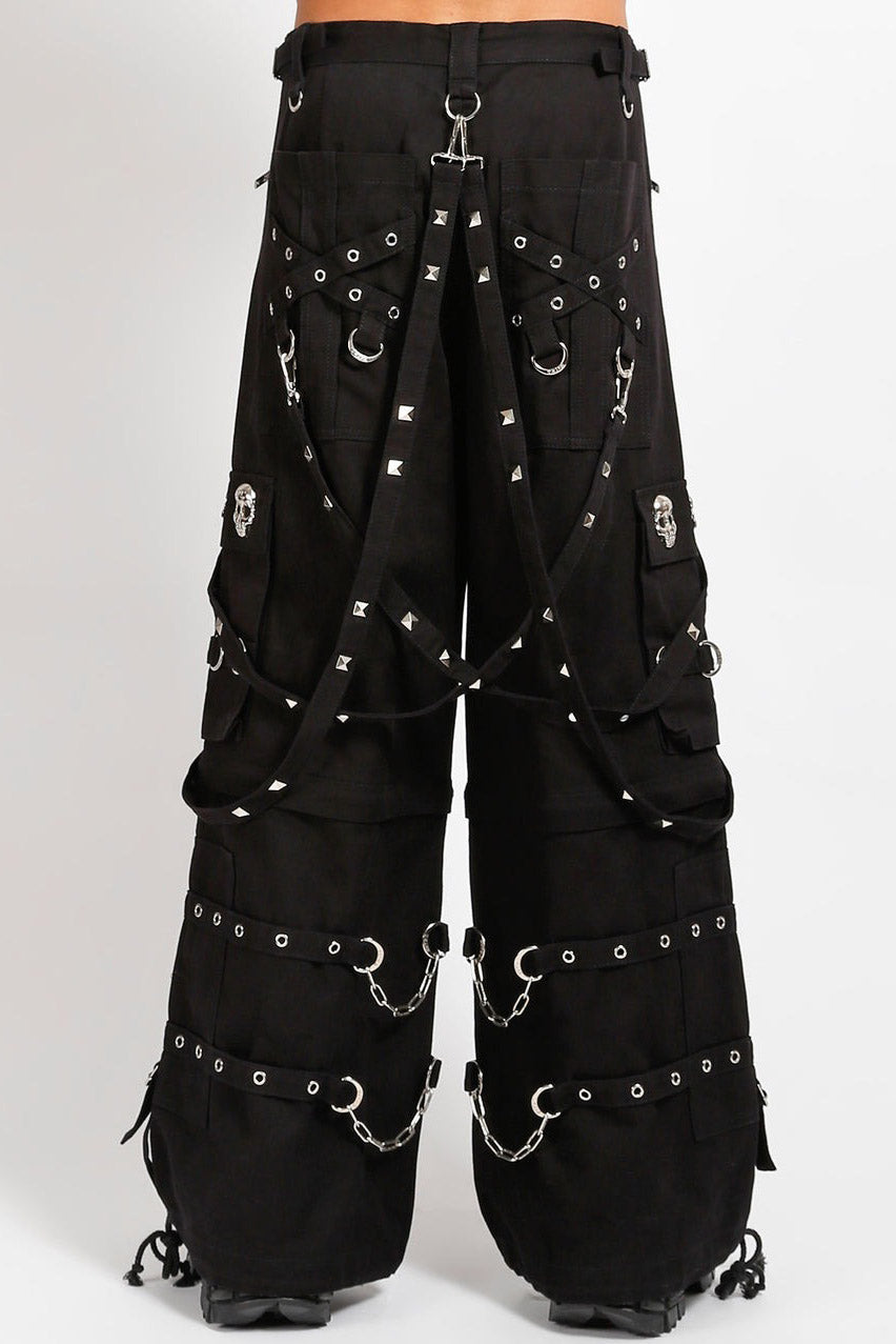 Tripp NYC Skull Stud Pants [BLACK/BLACK]