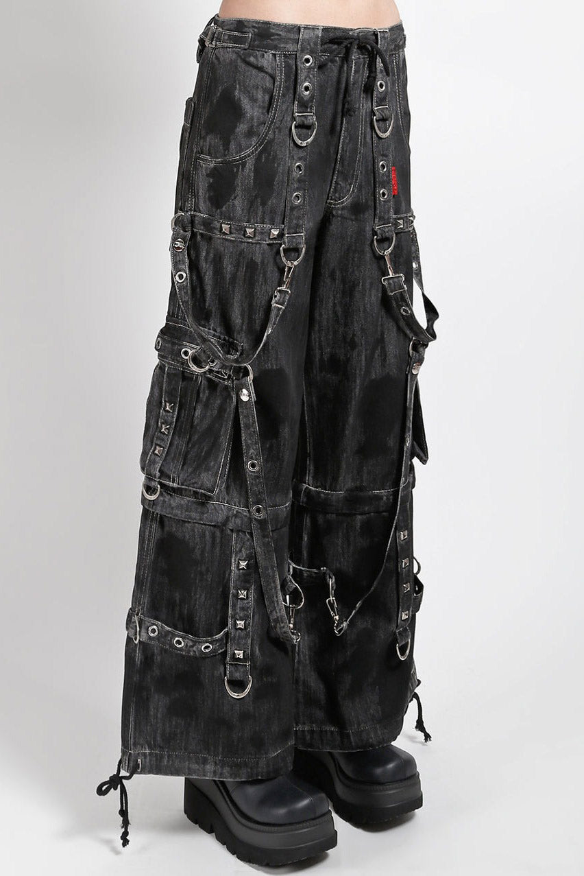 Tripp NYC Denim Strap Pants [Black Ink Wash]