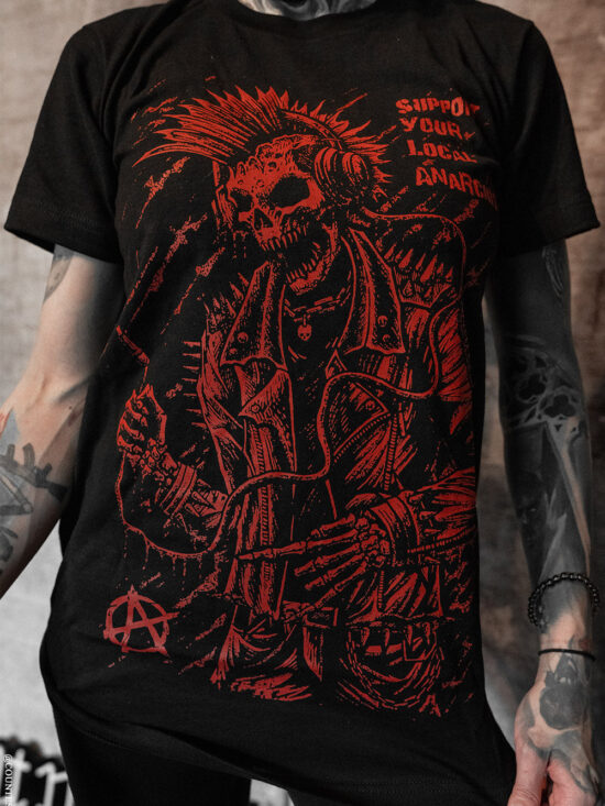 Punk's Not Dead T-shirt [Red]