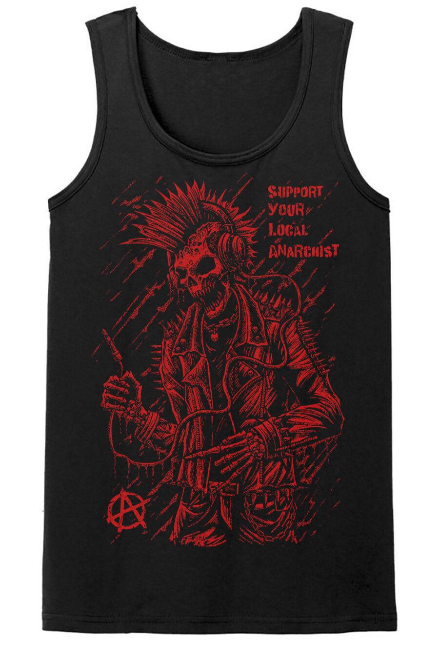 Punk's Not Dead T-shirt [Red]